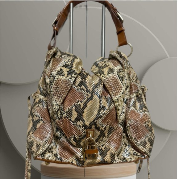 Sorial Handbags - sold @ebay ~ Sorial NY Snake Print Leather Women's Shoulder Bag